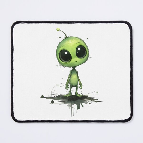 Item preview, Cute Green Alien Cartoon Character designed and sold by Senkov.