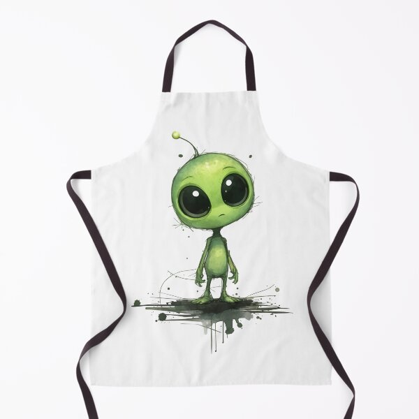 Item preview, Cute Green Alien Cartoon Character designed and sold by Senkov.