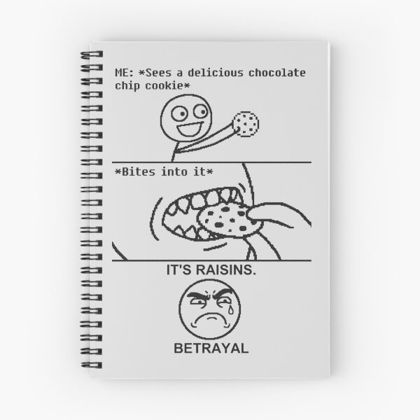 Item preview, Funny Chocolate Chip Cookie Raisin Betrayal Meme designed and sold by WAMTEES.