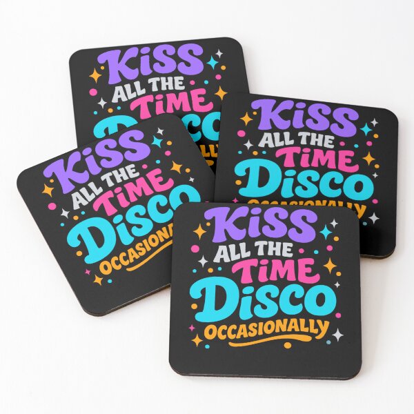 Artikelvorschau, Kiss All the Time Disco Gelegentlich entworfen und verkauft von FreshVibe Prints.