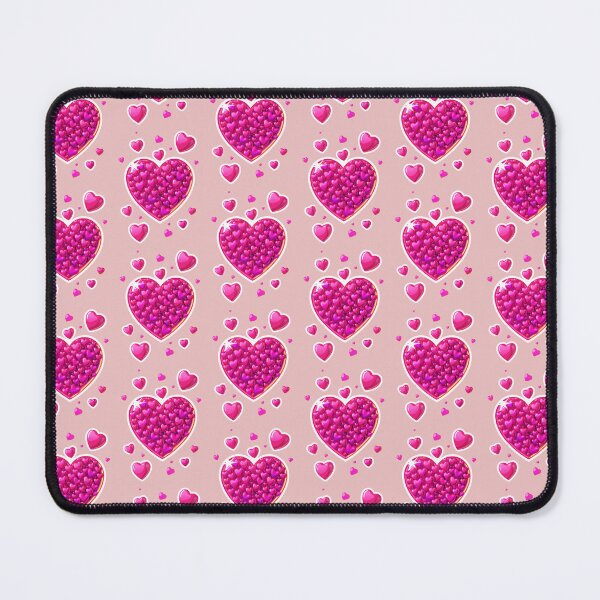 Item preview, Vibrant Pink Hearts Sticker Bomb Art Print designed and sold by MyWittyThings.