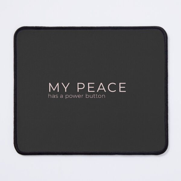Item preview, My Peace Has a Power Button – Woman Gamer designed and sold by Cozy Introvert Gamer.