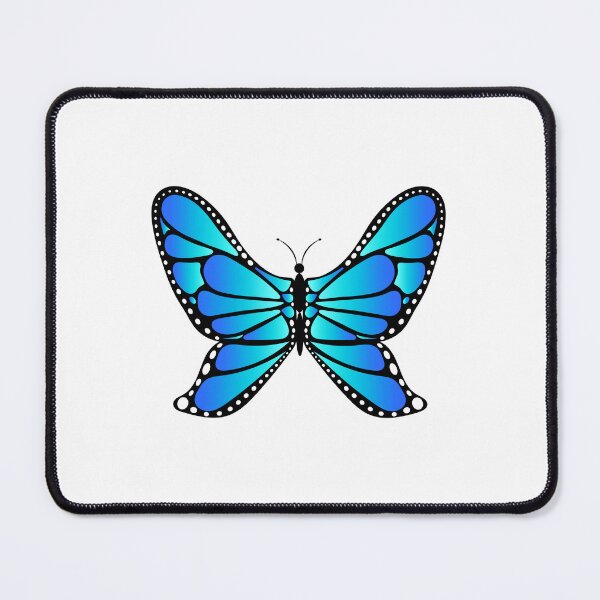 Item preview, Blue Gradient Butterfly with Dotted Edge designed and sold by GraffiTimi.
