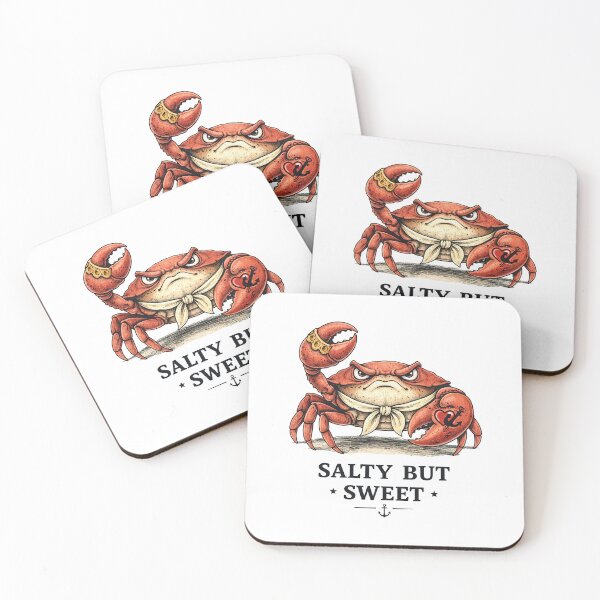 Item preview, Salty But Sweet Crab – Vintage Nautical Sailor Illustration designed and sold by Nibble & Doodle.