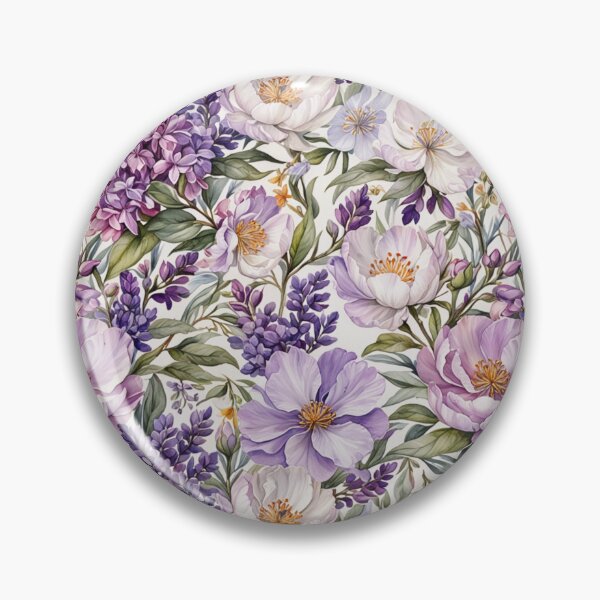 Item preview, Wildflower Sway Lavender & Peony Watercolor Art designed and sold by Inkworksbyshery.