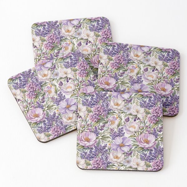 Item preview, Wildflower Sway Lavender & Peony Watercolor Art designed and sold by Inkworksbyshery.