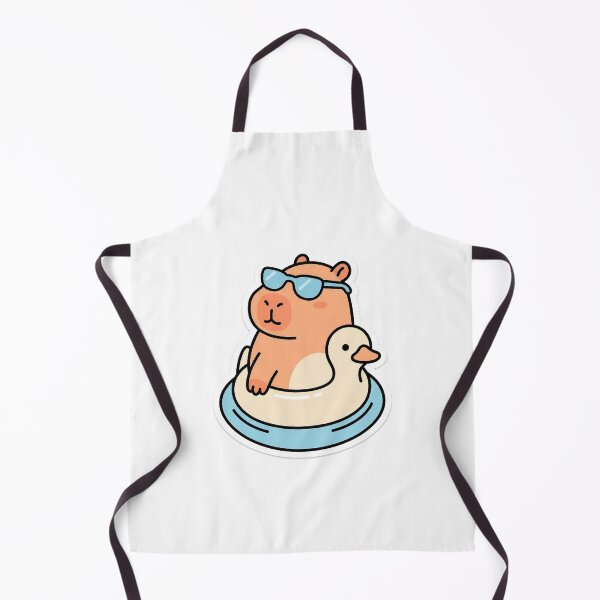 Item preview, Chill Capybara in Duck Floatie designed and sold by Aura Art Studio.