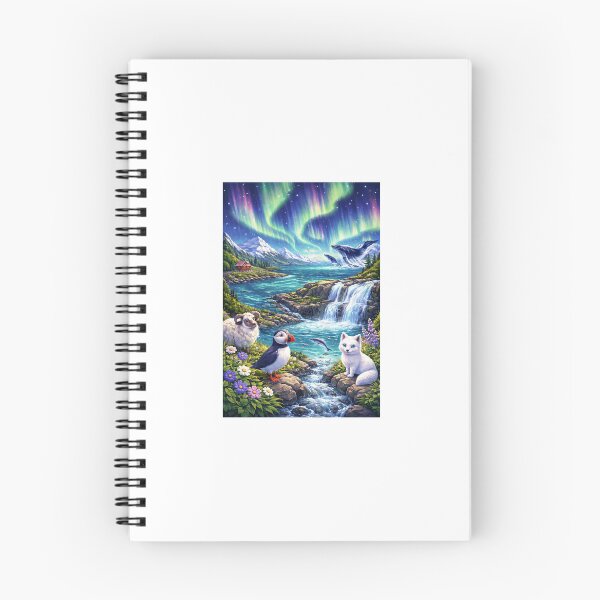 Item preview, Northern Lights Over Icelandic Nature designed and sold by isbjorg.