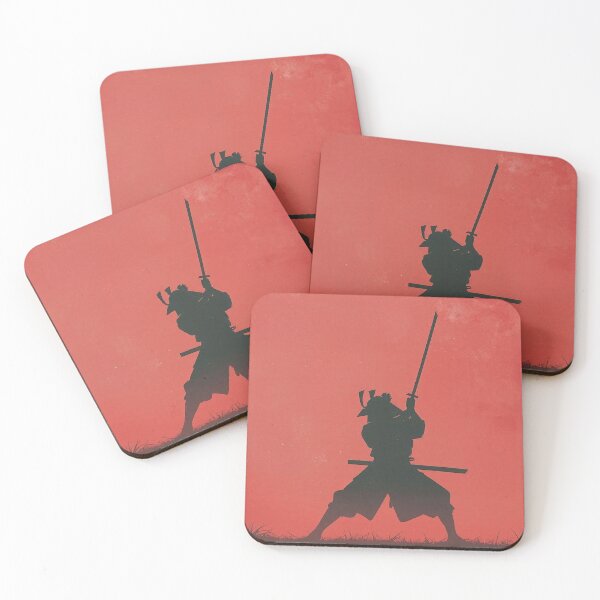 Item preview, Samurai Silhouette Under Red Sun designed and sold by DigitalStudioZT.