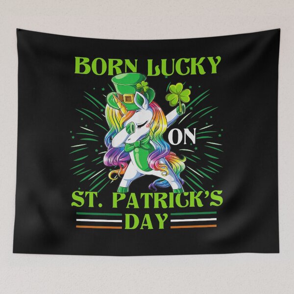 Item preview, Born lucky On Dabbing Unicorn Irish designed and sold by BernoNickel.