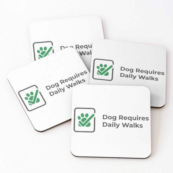 Item preview, Dog Requires Daily Walks – Funny Dog Shirt designed and sold by Mafmoh.