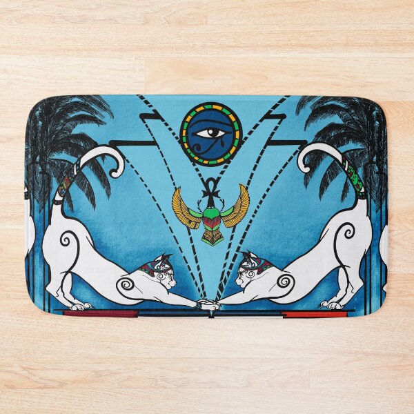 Item preview, Egyptian goddess, Bastet, Bast, eye of Ra, Lapis,  Art Deco, Cats, Pagan, Familiars, African Goddess designed and sold by MidnightARTing.