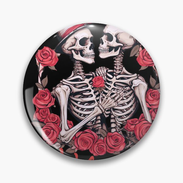 Item preview, Valentine kisses with skeletons  designed and sold by Palmtree94.