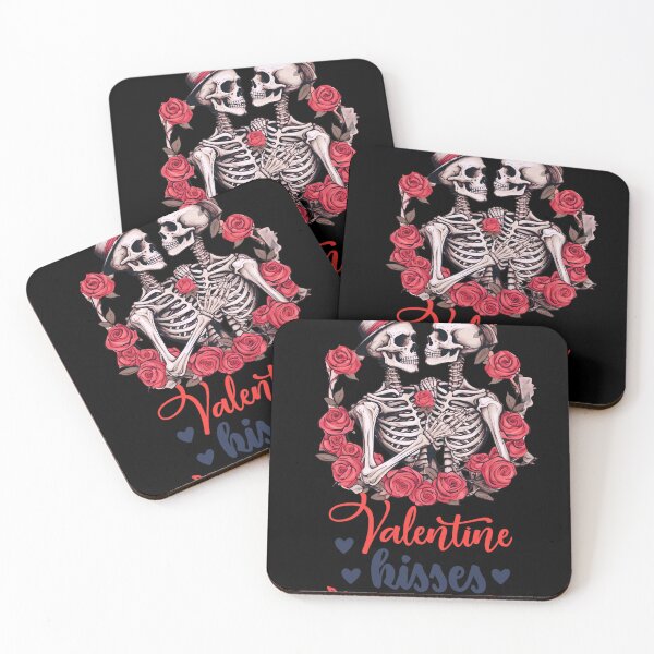 Item preview, Valentine kisses with skeletons  designed and sold by Palmtree94.