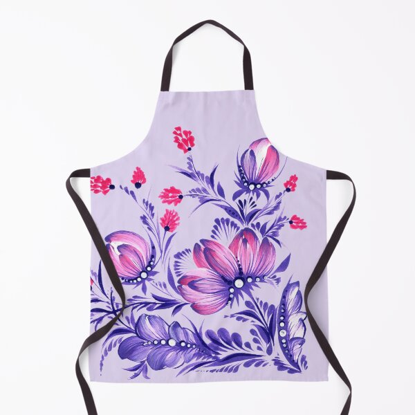 Item preview, Ukrainian art Petrykivka art Ukrainian flower, pink and purple flowers, floral pattern designed and sold by Sunflower-7.