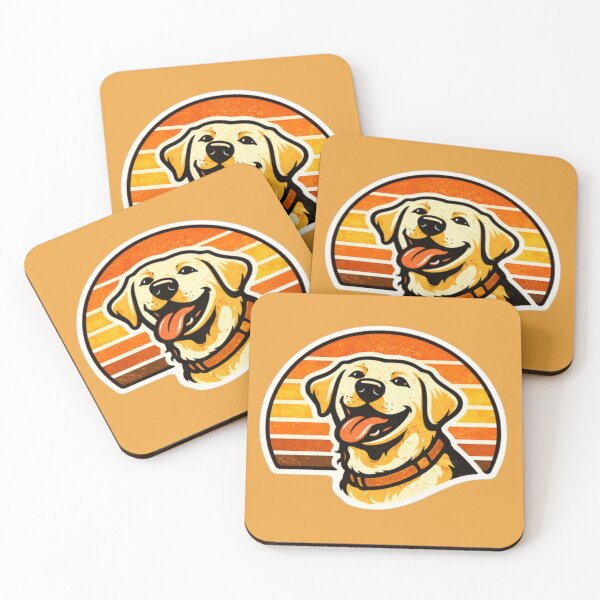 Item preview, Labrador Dad – Retro Sunset Smiling Retriever Gift designed and sold by PawPrintCustom.