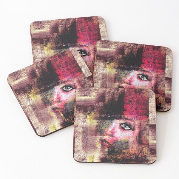Item preview, Mystery girl abstract art designed and sold by MidnightARTing.