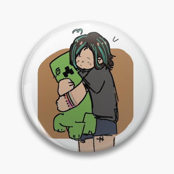 Item preview, Girl With Creeper Plushie designed and sold by Inkspiritual.