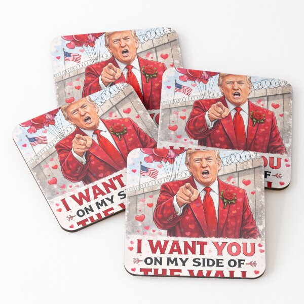 Item preview, I Want You on My Side of the Wall” – Satirical Valentine Poster designed and sold by Sora Design.