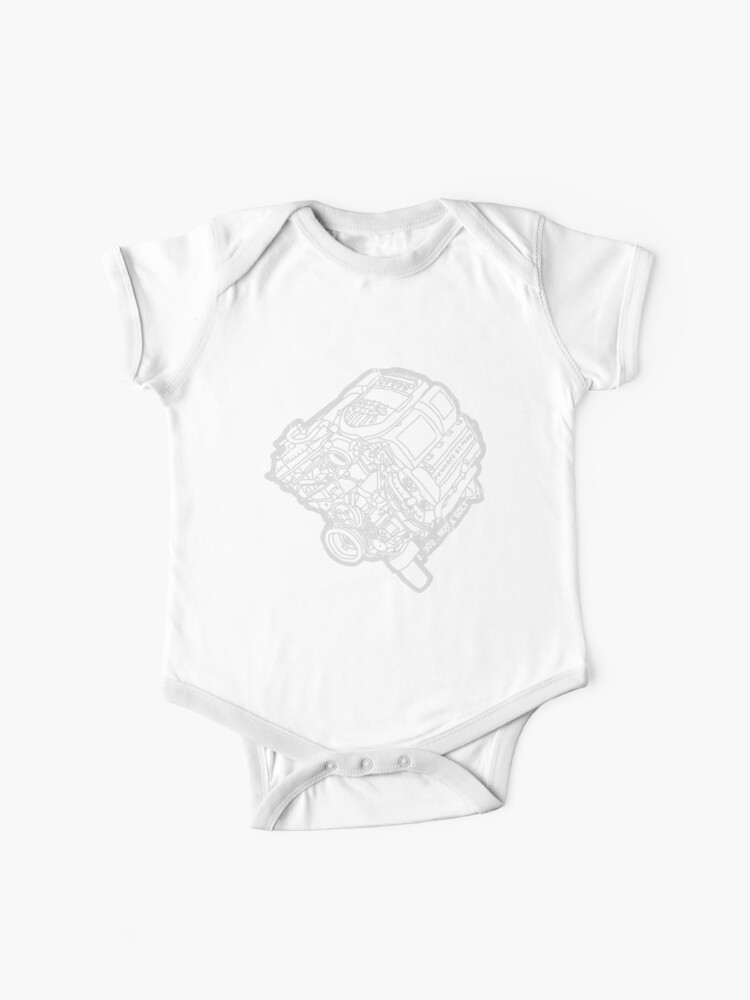 Ford Mustang Boss 302 V8 Engine Baby One Piece By Nutandbolt Redbubble