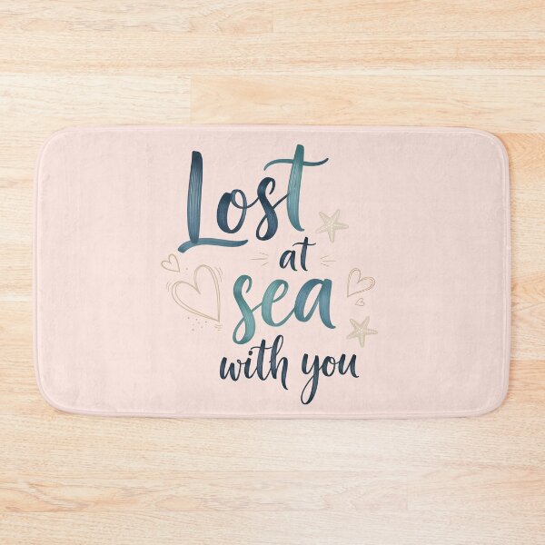 Item preview, Lost at Sea with You – Coastal Valentine Typography Design designed and sold by Sea Gem.
