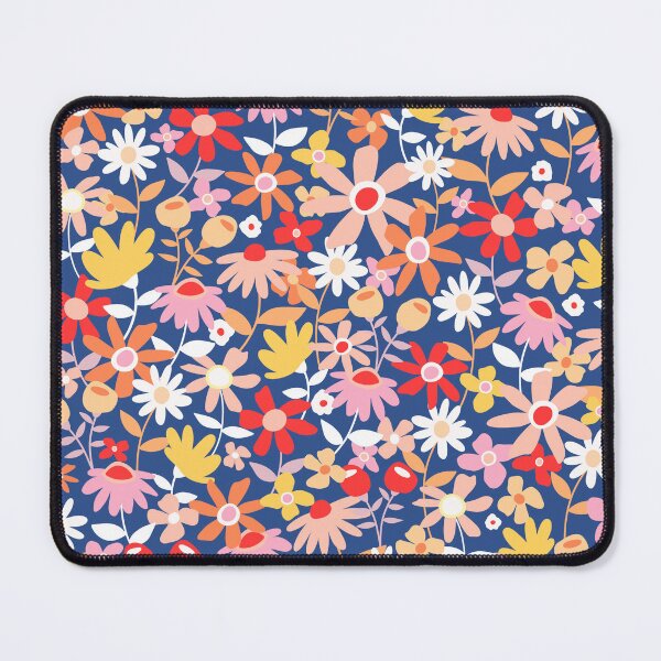 Item preview, Bold summer bright garden folk floral flowers designed and sold by Nicola-Rowe.