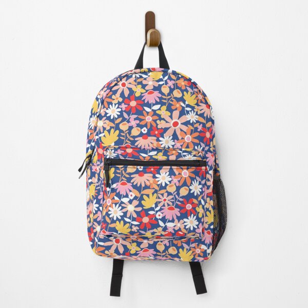 Item preview, Bold summer bright garden folk floral flowers designed and sold by Nicola-Rowe.