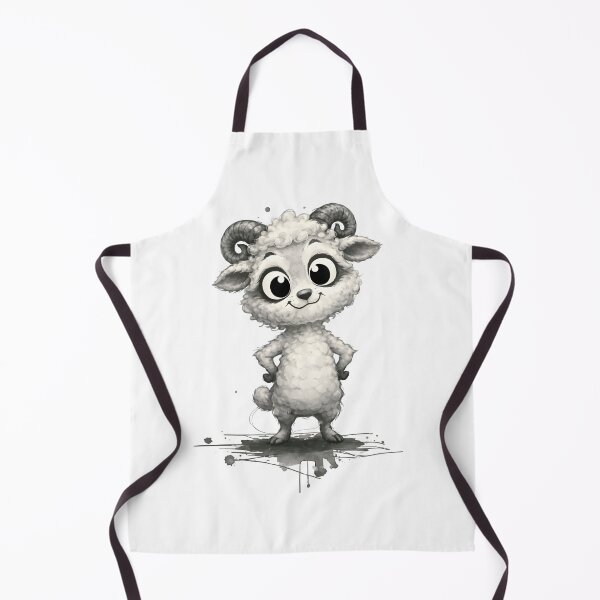 Item preview, Cute Little Ram Illustration – Adorable Kawaii Sheep Art designed and sold by Senkov.