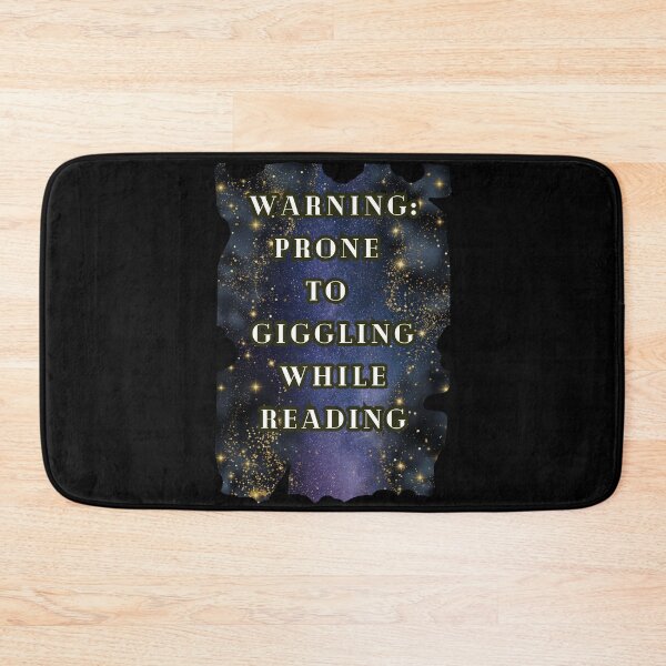 Item preview, Warning Prone to Giggling While Reading Sparkling T-Shirt, Dark Romance Book Lover Funny Tee designed and sold by DarkRomanceMom.
