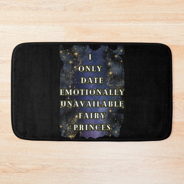 Item preview, I Only Date Emotionally Unavailable Fairy Princes Sparkling T-Shirt, Dark Romance Book Tee Gift designed and sold by DarkRomanceMom.