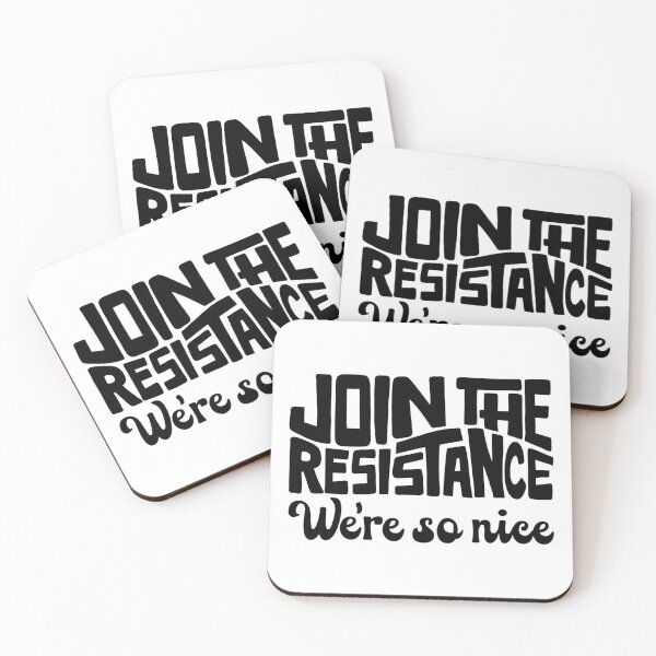 Item preview, Join The Resistance, We're So Nice Word Art designed and sold by Unhinged Heather.