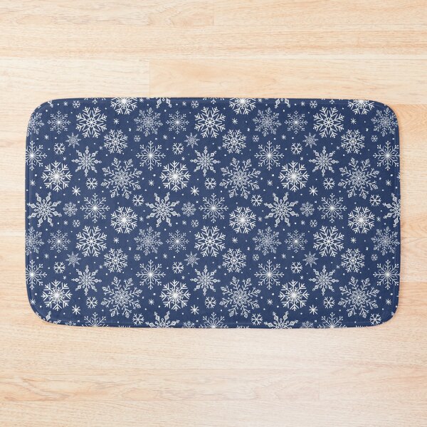 Item preview, Navy Blue Snowflakes designed and sold by Wisteria Creative Co..