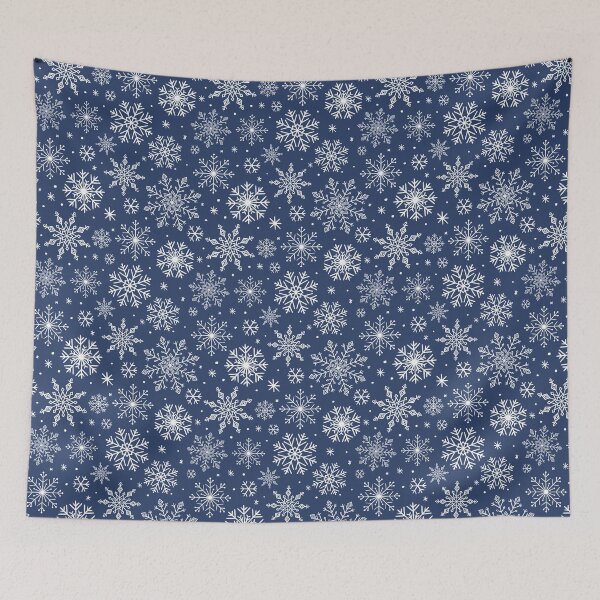 Item preview, Navy Blue Snowflakes designed and sold by Wisteria Creative Co..
