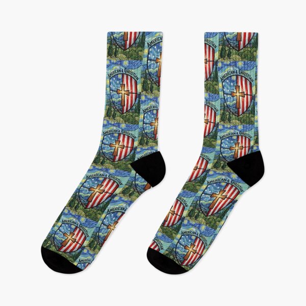 Item preview, American & Christian Patriotic Shield Faith & Freedom Design designed and sold by Syrupulse.