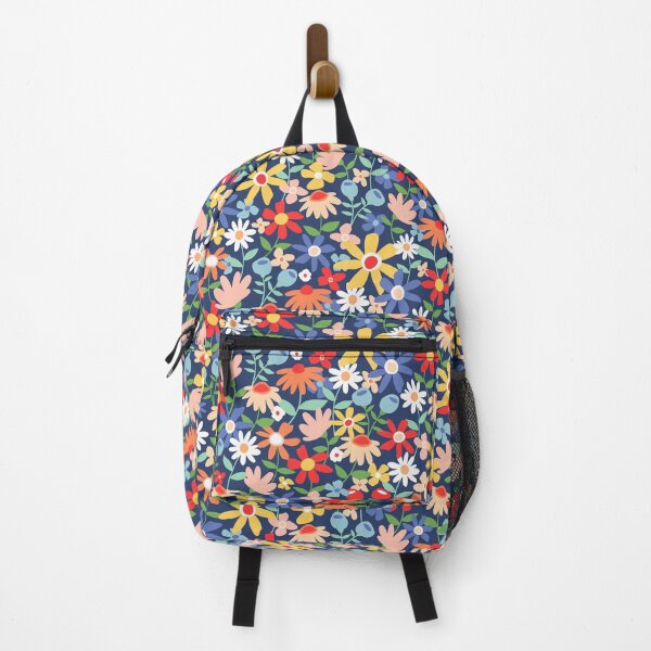 Item preview, Bold summer bright garden folk floral flowers designed and sold by Nicola-Rowe.