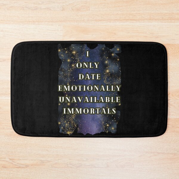 Item preview, I Only Date Emotionally Unavailable Immortals Sparkling T-Shirt, Dark Romance fan designed and sold by DarkRomanceMom.