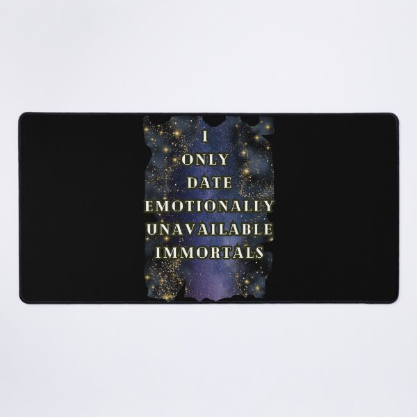 Item preview, I Only Date Emotionally Unavailable Immortals Sparkling T-Shirt, Dark Romance fan designed and sold by DarkRomanceMom.