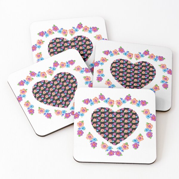 Item preview, Border Heart Embroidery designed and sold by Nina May Designs.