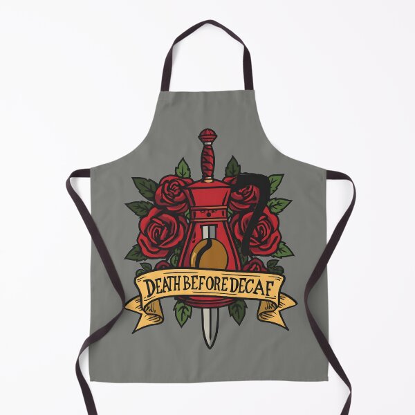 Item preview, Death Before Decaf designed and sold by Bal Drops.