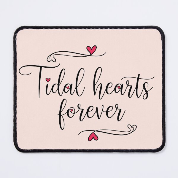 Item preview, Tidal Hearts Forever – Coastal Valentine Typography Design designed and sold by Sea Gem.