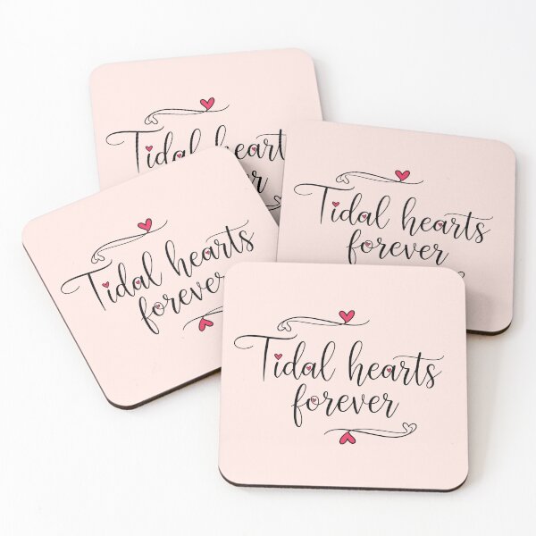 Item preview, Tidal Hearts Forever – Coastal Valentine Typography Design designed and sold by Sea Gem.