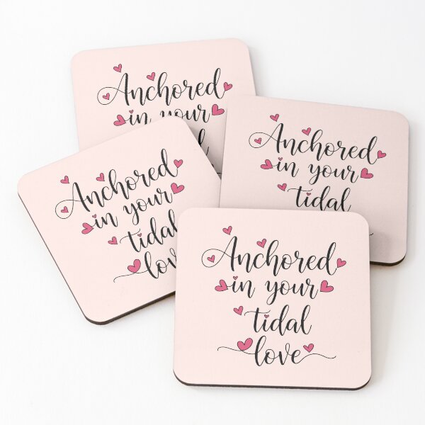 Item preview, Anchored in Your Tidal Love – Coastal Valentine Typography Design designed and sold by Sea Gem.