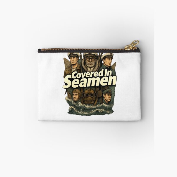 Item preview, Covered In Seamen Shirt Funny Maritime Parody Tee Navy Sailor Diver Fisherman Comic Graphic Weirdcore Ocean Humor T‑Shirt designed and sold by The Bizarre Archive.
