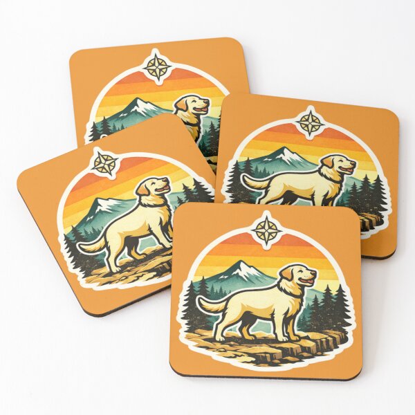 Item preview, Good Boy Retriever – Retro Compass Outdoor Badge designed and sold by PawPrintCustom.