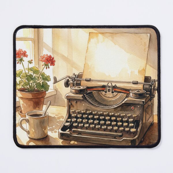 Item preview, Watercolor Typewriter With a Blank Sheet of Paper designed and sold by Maria Dryfhout.