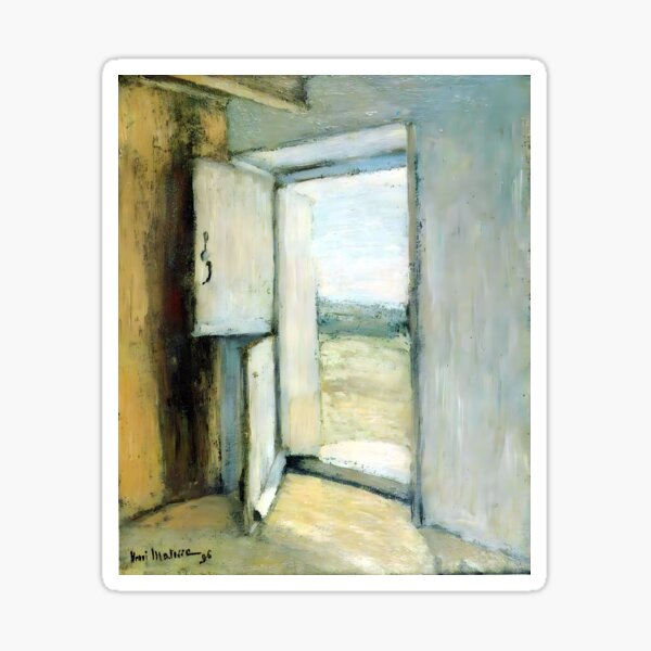 Henri Matisse - Open Door in Brittany Sticker