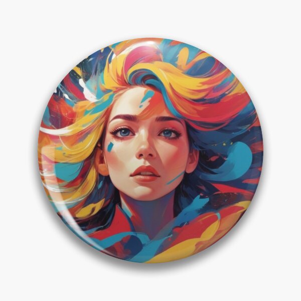 Item preview, Color Unleashed Bold Brushwork in Primary Motion designed and sold by Inkworksbyshery.