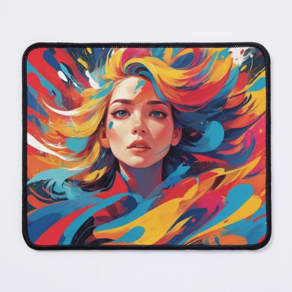 Item preview, Color Unleashed Bold Brushwork in Primary Motion designed and sold by Inkworksbyshery.