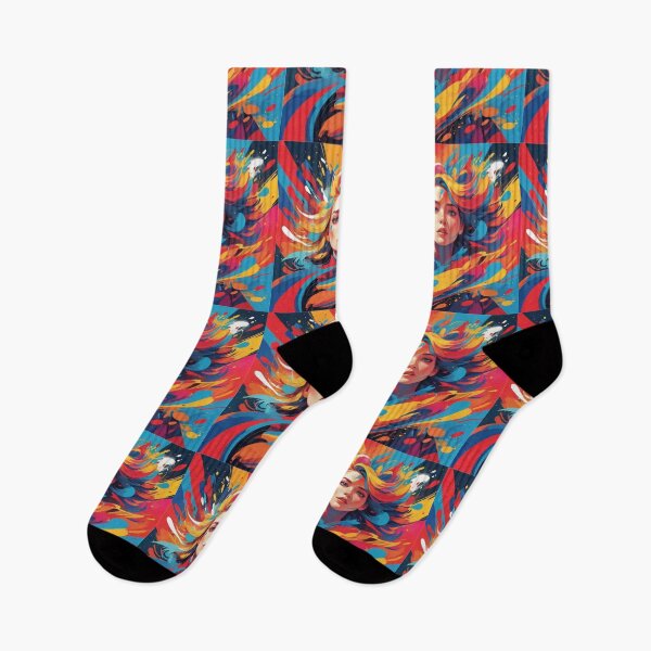 Item preview, Color Unleashed Bold Brushwork in Primary Motion designed and sold by Inkworksbyshery.
