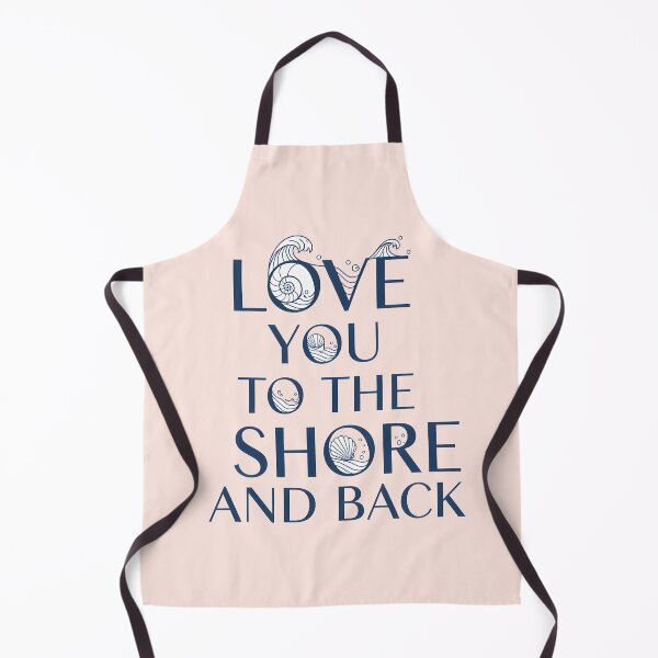 Item preview, Love You to the Shore and Back – Coastal Valentine Typography Design designed and sold by Sea Gem.